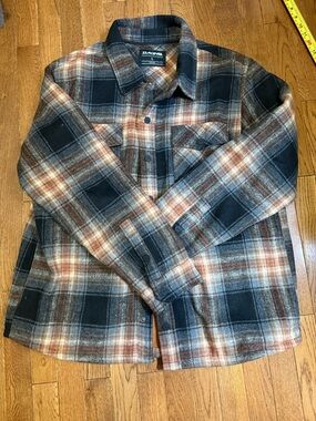 Dakine Black & Brown Plaid Flannel Shirt Jacket
